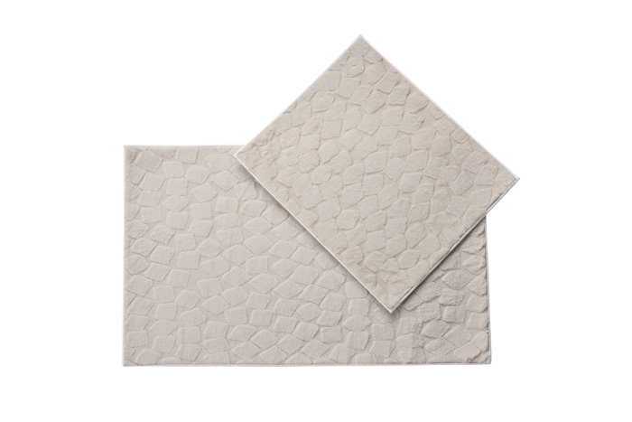 Mijölnir Rabbit Alfombrillas de Baño Beige - Juego de 2 Piezas